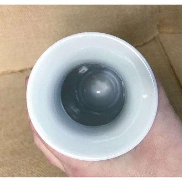 Floral Ceramic Vase Hand Painted Chrysanthemum Cottage Grandma Core Classic - Picture 6 of 6